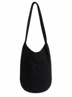 The Sak Black Crochet Bucket Shoulder Bag – OS GUC
